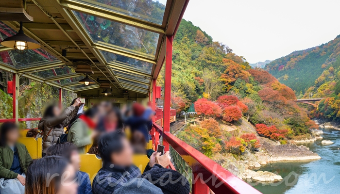 京都嵐山トロッコ列車の予約と当日券の販売時間